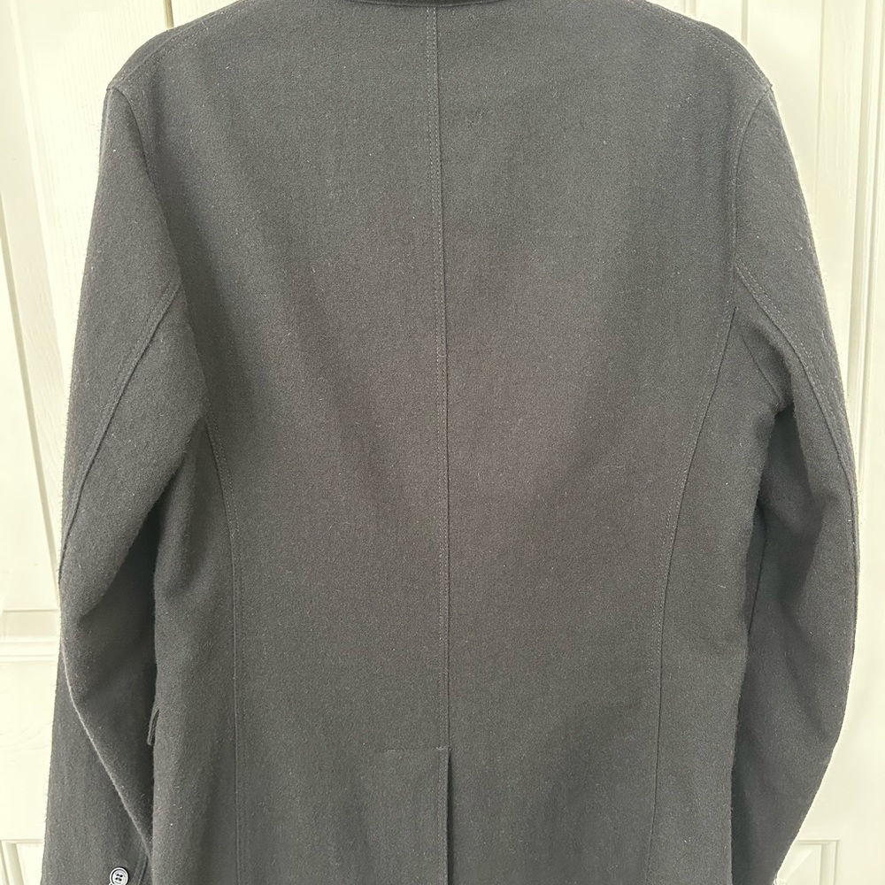 Burberry Brit Black Blazer Wool Blend Size S - Picture 12 of 16